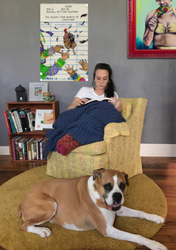 “Cajun Mardi Gras” Upcycled Library Card Canvas Print