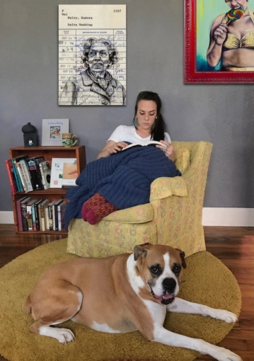 “Delta Wedding” Upcycled Library Card Canvas Print