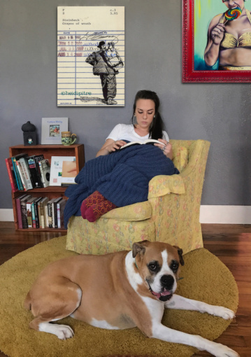 “The Grapes of Wrath” Upcycled Library Card Canvas Print