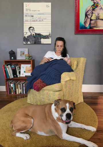 “All the King’s Men” Upcycled Library Card Canvas Print