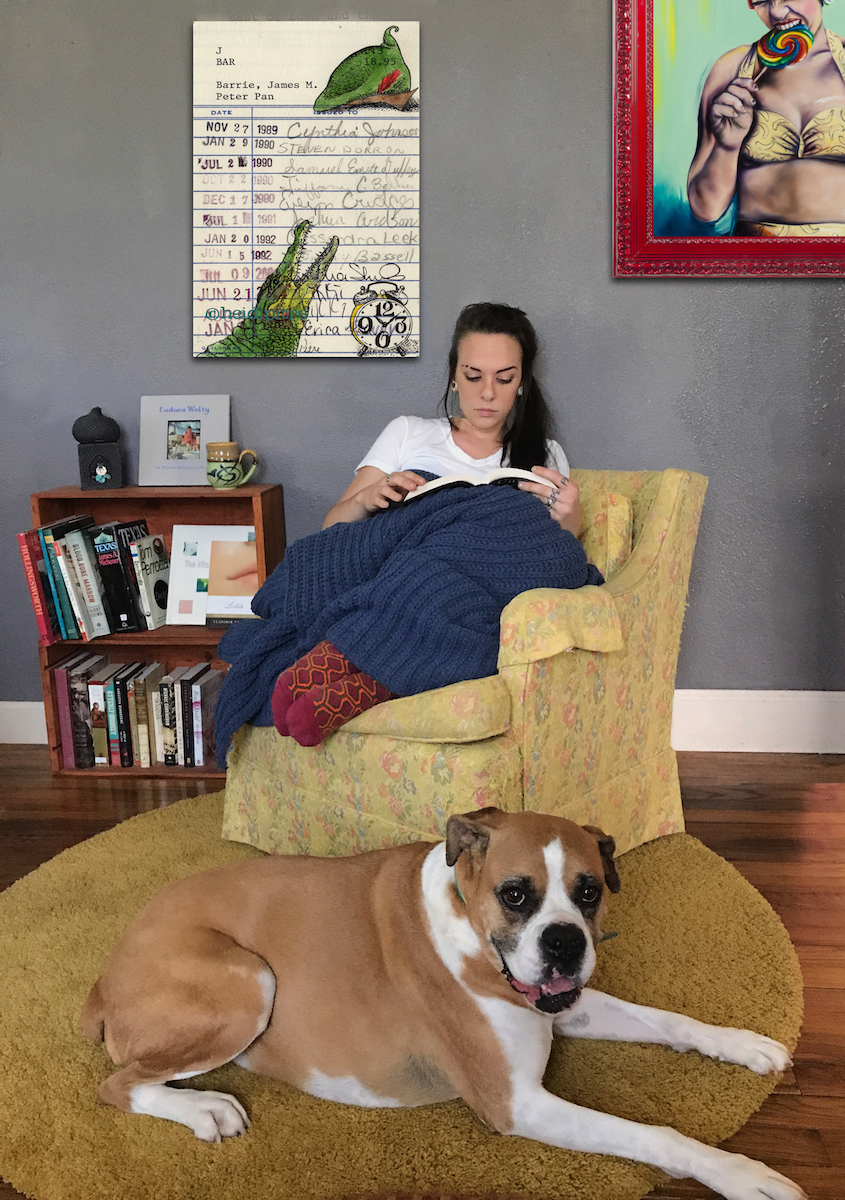 "Peter Pan" Upcycled Library Card Canvas Print