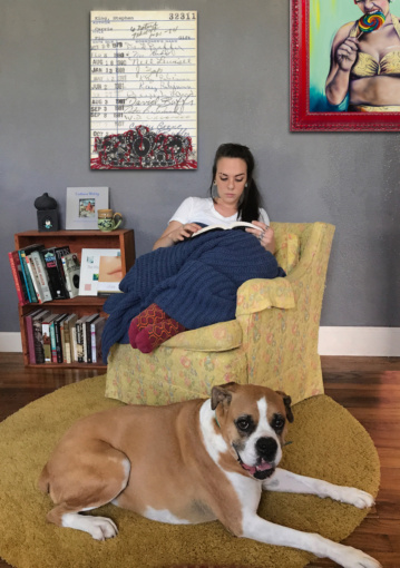 “Carrie” Upcycled Library Card Canvas Print