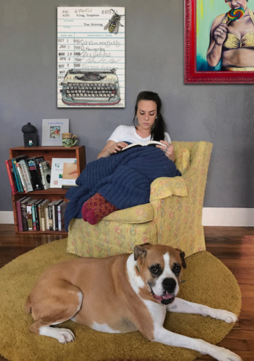 “The Shining” Upcycled Library Card Canvas Print