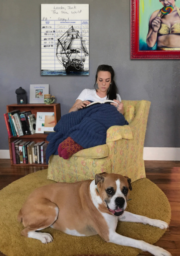 “The Sea Wolf” Upcycled Library Card Canvas Print