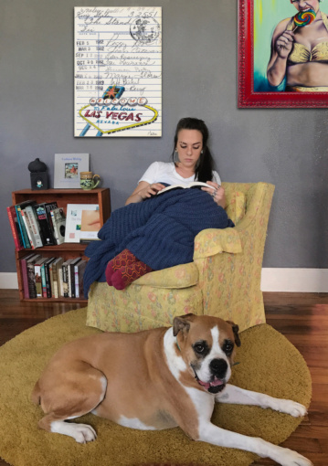 “The Stand” Upcycled Library Card Canvas Print