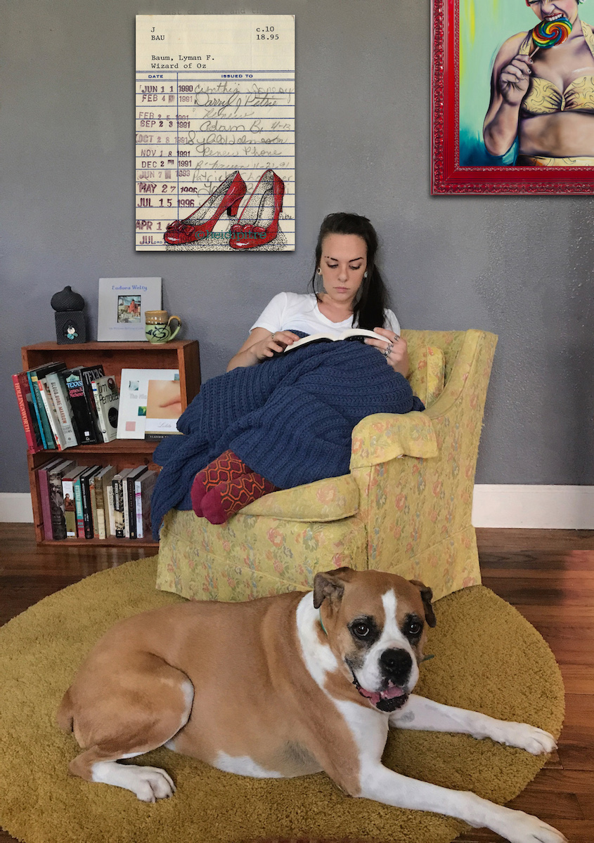 L. Frank Baum's "The Wizard of Oz" Upcycled Library Card Print - Image 8