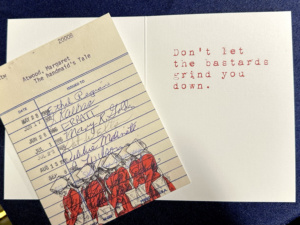 A Handmaid's Tale Library Card Notecard Set