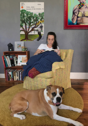 "Stories of New Orleans" Upcycled Library Card Canvas Print