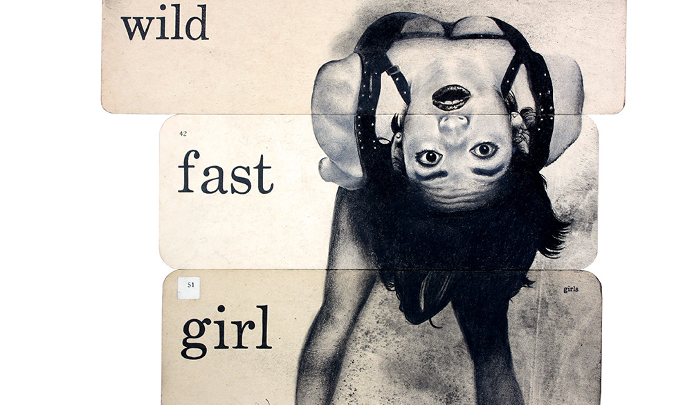 Flash Card “wild fast girl” Giclée Print