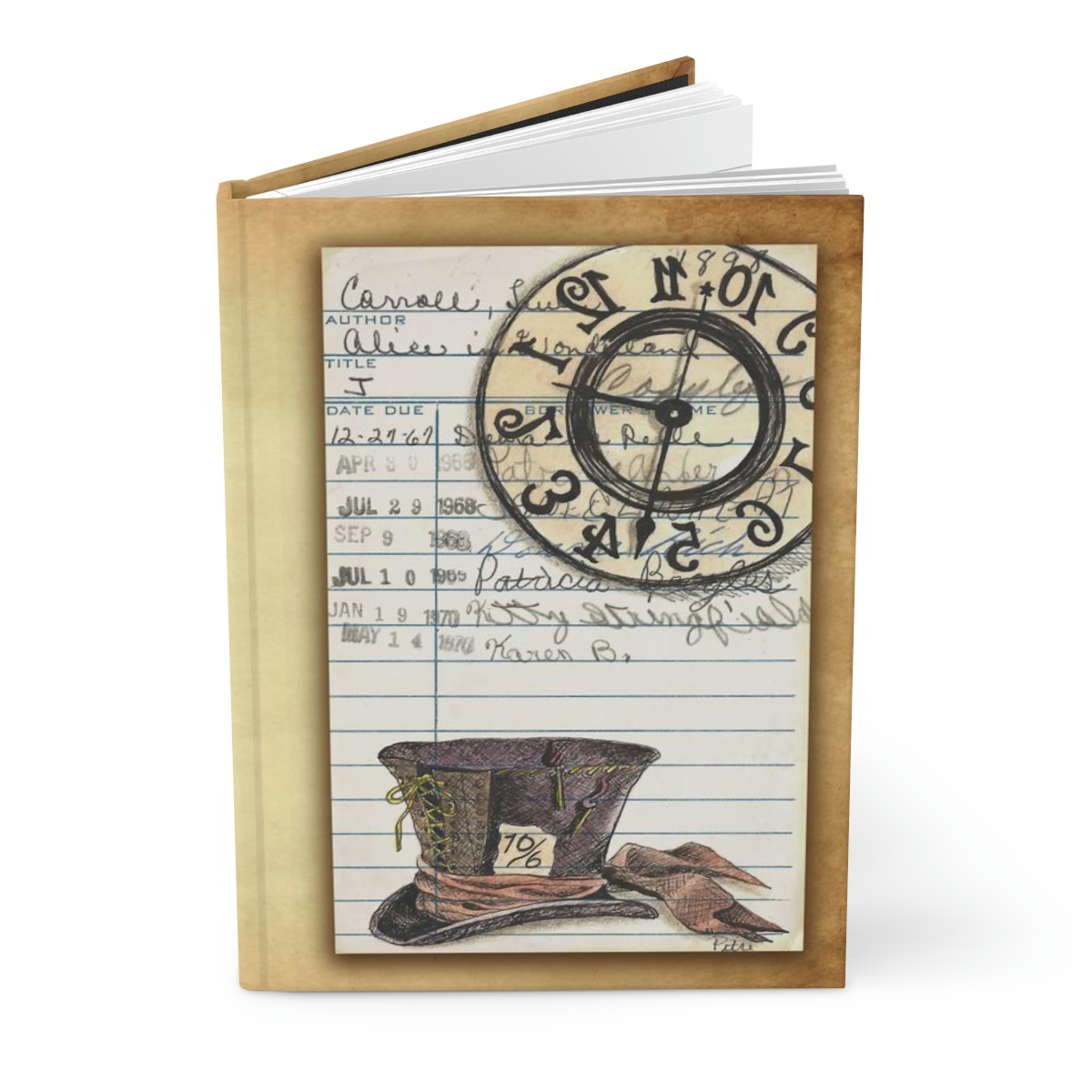 Alice in Wonderland Hardcover Journal