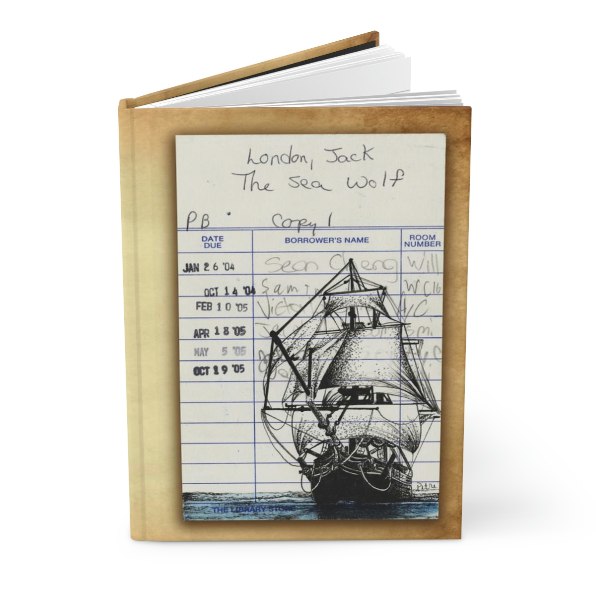 The Sea Wolf Hardcover Journal