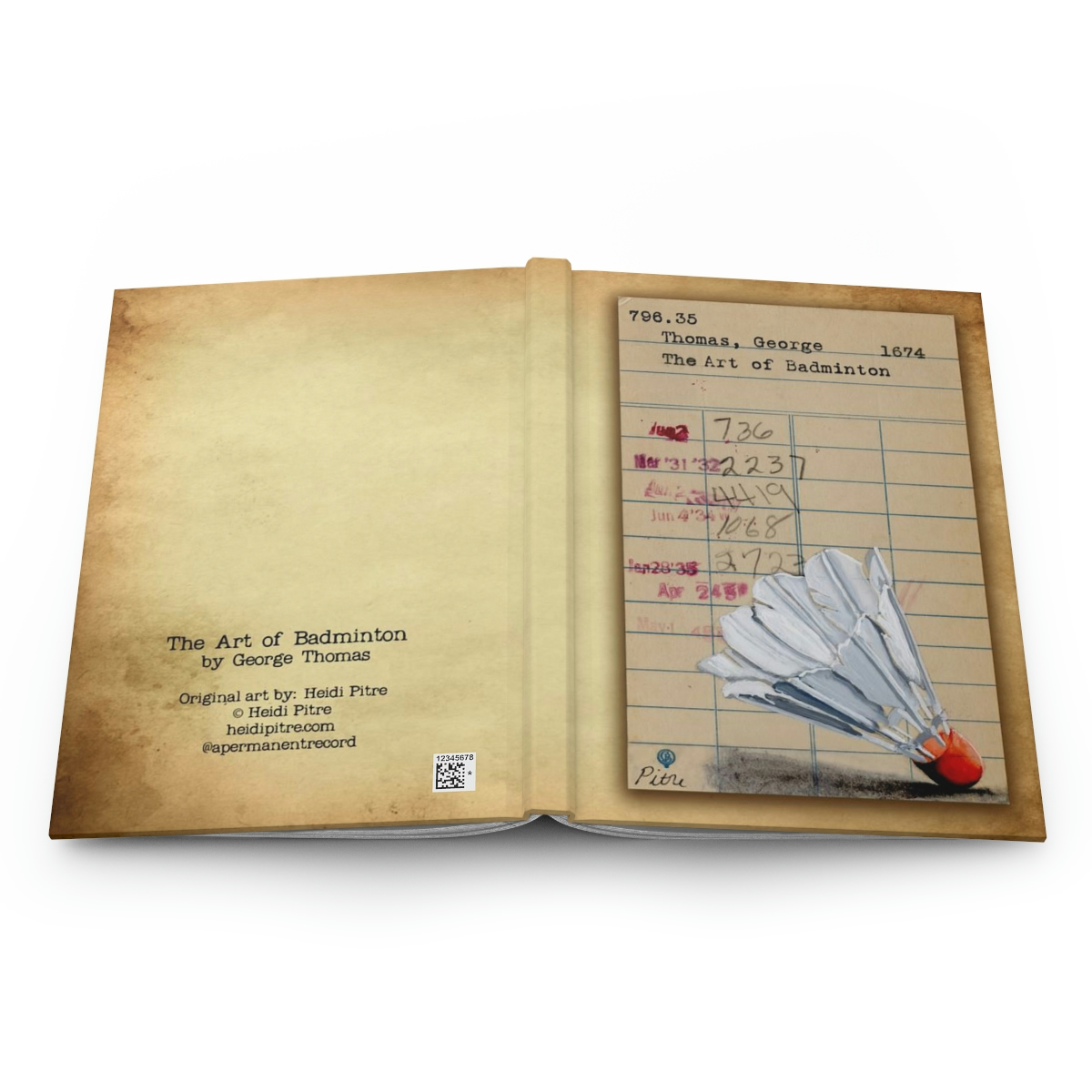 The Art of Badminton Hardcover Journal - Image 5