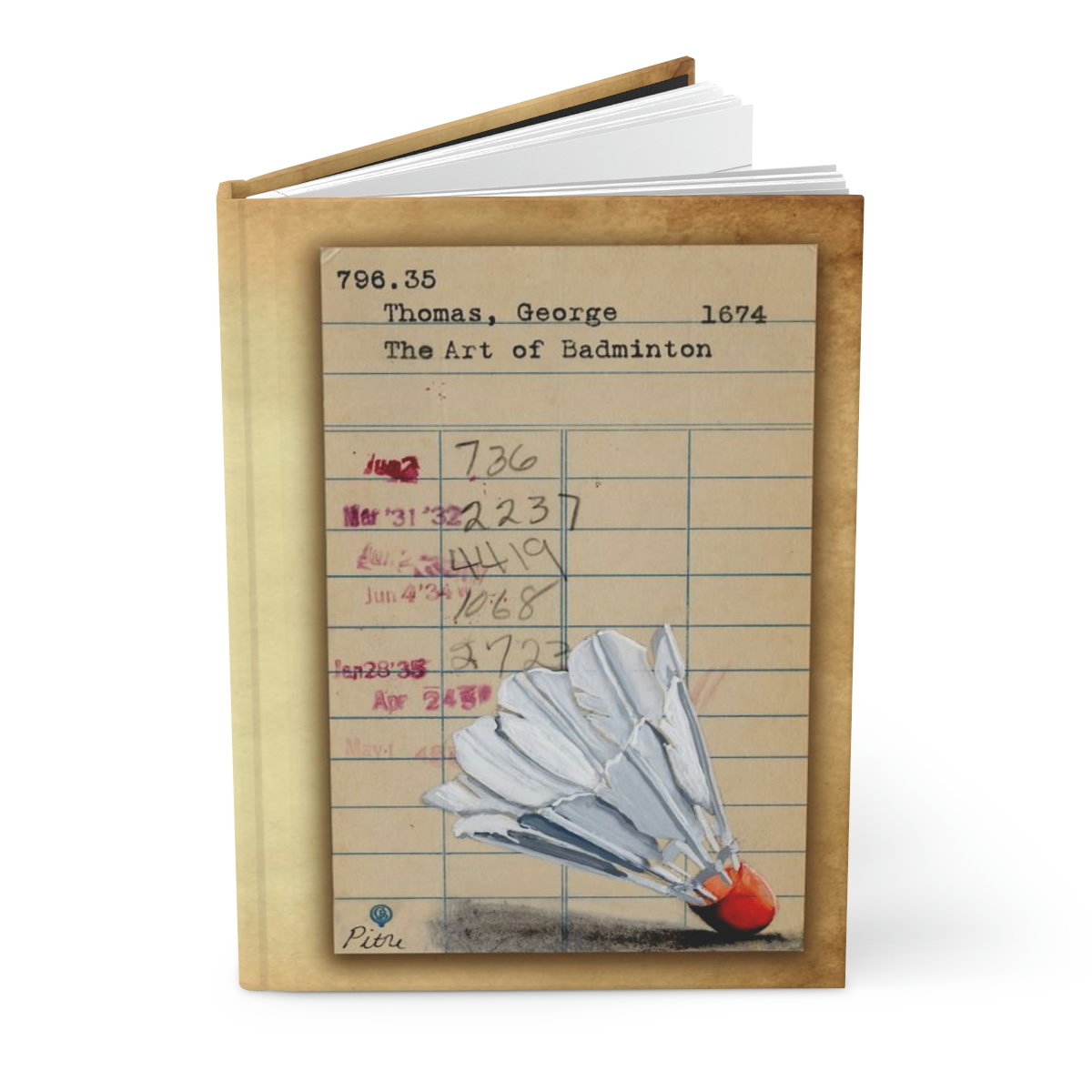 The Art of Badminton Hardcover Journal