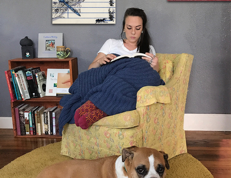 “Bugs” Upcycled Library Card Canvas Print