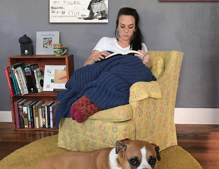 “Death of a Salesman” Upcycled Library Card Canvas Print