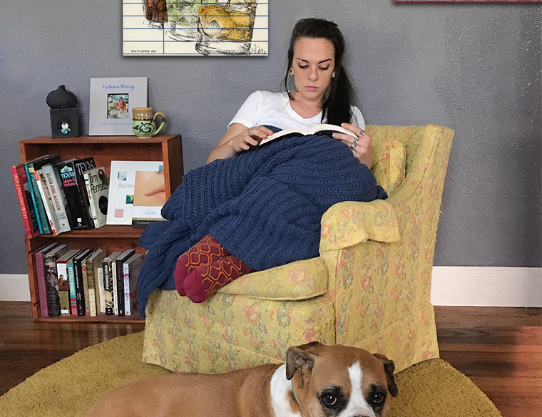 “Cocktail Party” Upcycled Library Card Canvas Print