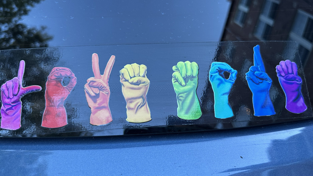 LOVE MORE WINDOW DECAL